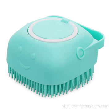 Bàn chải tắm thú cưng Massage Brush Silicone Cleaning Brush